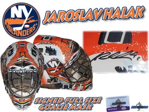 JAROSLAV HALAK Signed NEW YORK ISLANDERS Full Size GOALIE MASK w/COA - Picture 1 of 1