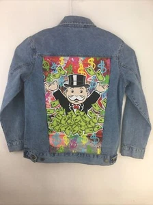 MONOPOLY denim Jean Jacket - Size M official merchandise - NWOT - Picture 1 of 7