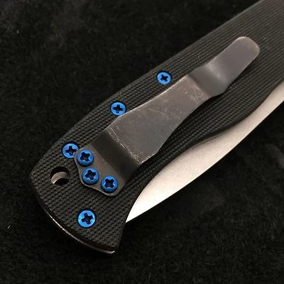 Juego de tornillos de titanio azul para cuchillo Emerson CQC-7 (no incluye cuchillo)  Foto 1 de 4