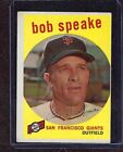 1959 Topps 526 Bob Speake San Francisco Giants High  Ex