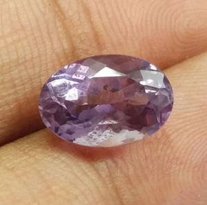 3.95 Ct Natural Oval Shape AA Purple Amethyst Loose Gemstone Faceted Cut - Picture 1 of 5