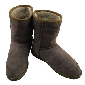 Guide Gear Wildleder Stiefel Booties Damen 9 Chesnut hellbraun Leder Wolle gefüttert Sherpa - Bild 1 von 9