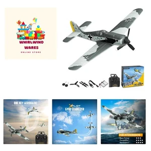 RC Flugzeug FW190 Jagdflugzeug 4CH ferngesteuertes Flugzeug RTF mit Querruder, Kreisel, Ae... - Bild 1 von 10