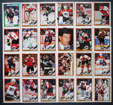 1991-92 Topps Philadelphia Flyers Team Set of 24 Hockey Cards