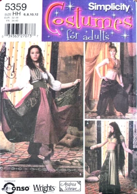 Simplicity Sewing Pattern 5359 Misses Versatile Costume Sizes 6 8 10 12 - Image 1 of 2