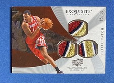 2008 Upper Deck Exquisite Tracy McGrady Triple Game-Used Patch 5/10 TRIP-TM