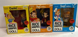 De colección 1984 Talbolt Toys Kellogg Snap Crackle Pop Figuras Cereal Anuncio - Nuevo en caja - Imagen 1 de 13