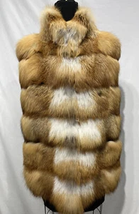 natural red fox vest (116004) - Picture 1 of 3