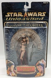 MOC 2002 Hasbro Star Wars Unleashed Princess Leia Jabba's Slave 7" Action Figure - Picture 1 of 24