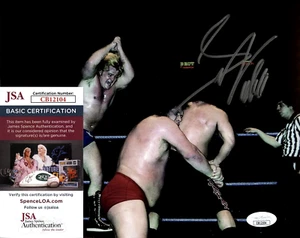 Greg Valentine Signed 8x10 WWE WWF Wrestling Photo with Andre Giant AUTO JSA COA - Picture 1 of 1