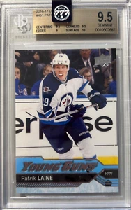 2016 UPPER DECK SERIES 2 PATRIK LAINE #451 YOUNG GUNS YG ROOKIE RC BGS 9.5 - Bild 1 von 2