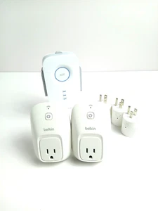 2x Qty Belkin Wi Fi Smart Plugs 3x Smart Plugs Pt Link Range Extender Tested - Picture 1 of 4