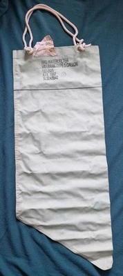 Raro sistema di filtraggio acqua a gravità Millbank Bag Millbank esercito britannico da 5 galloni - bushcraft - Immagine 1 di 4