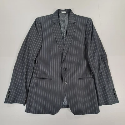 Dolce & Gabbana Hombres Traje Chaqueta Azul Marino 38 R Rayas Martini Seda Blazer Foto 1 de 4