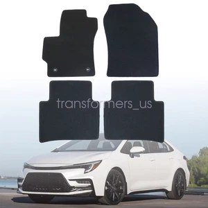 2020-2025 For Toyota Corolla Front & Rear Replacement Floor Mats Carpet Velour - Picture 1 of 14