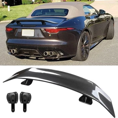 46" Rear Trunk /Spoiler Lip Wing Racing Carbon Fiber For Jaguar F-Type 2014-2023 Foto 1 de 4