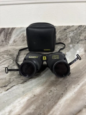 Bushnell Powerview Black 7-15x25 Compact Hunting Binoculars With Black Case - Image 1 of 4