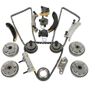 4VVT CAM PHASER INT& EXH +COMPLETE KIT TIMING CHAIN For EQUINOX CTS SRX 3.0 3.6L - Picture 1 of 11