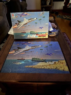 Винтаж 1985 Milton Bradley G.I. Joe Mural Puzzle Battle 1 ПОЛНЫЙ КОМПЛЕКТ - Изображение 1 из 4