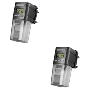 2 Pcs Automatic Feeder Baby Vacation Fish Food Dispenser Aquarium - Picture 1 of 12