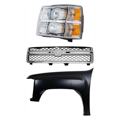 Grille Grill for Chevy Chevrolet Silverado 3500 HD 2500 Heavy Duty 2011-2014 Foto 1 de 4