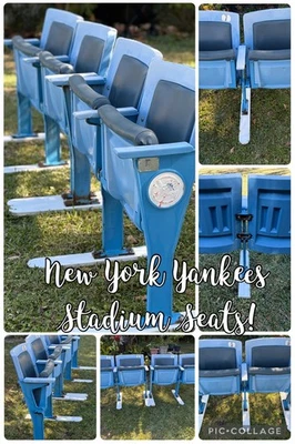 4 asientos auténticos del estadio de los Yankees de Nueva York - Hussey - Original 5–6–7–8 Run - ¡Juego raro! Foto 1 de 4