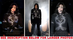 FOTOS MICHAEL JACKSON DRAGÓN PLATEADO EN EL ESCENARIO 3xRARAS 8x10 - Imagen 1 de 1