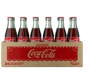 24 Bottles Mexican Coca-Cola Coke 355ml | Authentic Mexican Coke Soft Drink - Picture 1 of 5