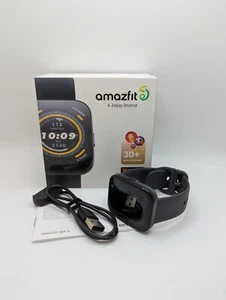 Amazfit Bip 5 Soft Black Bluetooth Heart Rate Monitor GPS Tracking Smartwatch - Photo 1 sur 12
