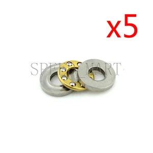 5 rodamientos axiales de bolas de empuje F4-9M de 4 mm x 9 mm x 4 mm - Imagen 1 de 4