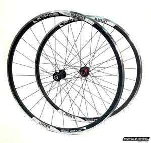 BWW Blackset Aero Wheel 700c Road Bike Wheel Set, 1620 - 1750g, 8/9/10 Spd Hubs - Picture 1 of 16