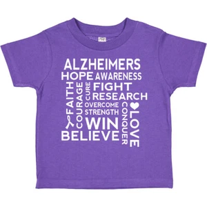 Inktastic Alzheimers Awareness Support Slogan Toddler T-Shirt Dementia Seniors - Picture 1 of 4
