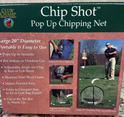 NUEVO GOLF Club Champ Chip Shot Pop Up Chipping Net 20" Diámetro Modelo 9321 Nuevo de Lote Antiguo Foto 1 de 2