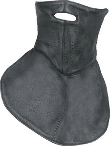 100% Leather Fleece Lined Chin Mask & Neck Warmer - One Size Fits Most - Picture 1 of 1