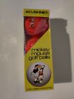 ACUSHNET Mickey Mouse Golf Balls Walt Disney Made in USA Orig Box 