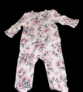 Little Me Babies' Floral Dream Cotton Footie in Pink Size 6 Months NWOT - Picture 1 of 5