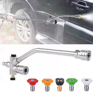 Foam Cannon Dual Connector Accessory,Pressure Washer Double Tip Attachment - Picture 1 of 14