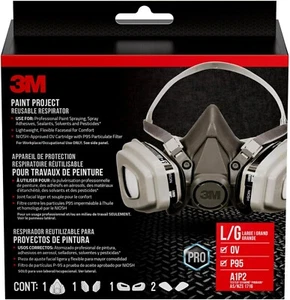 3M 6311P1 P95 Respirator - NIOSH-Approved for Painting, Organic Vapor, Large - Picture 1 of 1