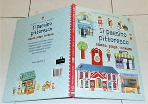 IL PAESINO PITTORESCO Stacca piega incastra Modellini carta Usborne FIONA WATT - Imagen 1 de 2