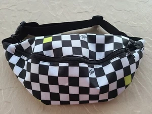 New TAPN Pelican Belt Crossbody Plaid Black White Fanny Pack Purse Custom - Picture 1 of 9