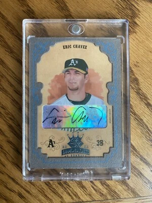 Eric Chávez 2004 1 de 1 Diamond Kings Crowning Moment firmado automáticamente Oakland A's  Foto 1 de 2