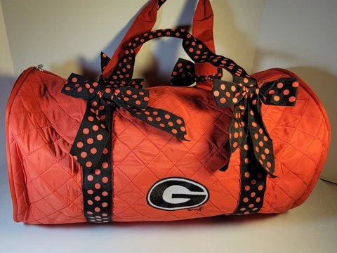 University of Georgia Bulldogs/UGA medium red quilted duffel bag Cover