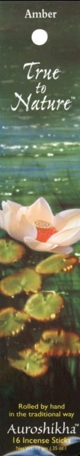 Incenso Auroshikha aroma âmbar 16 palitos fiel à natureza laminados à mão WA25869 - Imagem 1 de 1