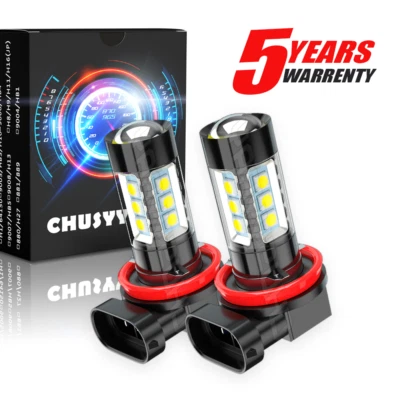 2X bombillas antiniebla LED 6000 k H8 H9 H11 chips COB para Hyundai Veloster 2013-2017 Foto 1 de 4