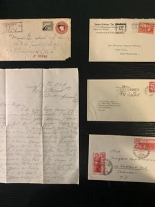 VECCHIA COPERTINA MONDIALE, REGISTRATA, CENSURATA, COLLEZIONE FDC, LOTTO di 4 - Foto 1 di 2