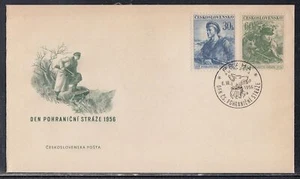 Czechoslovakia Scott 761-2 FDC - Frontier Guard - Picture 1 of 1