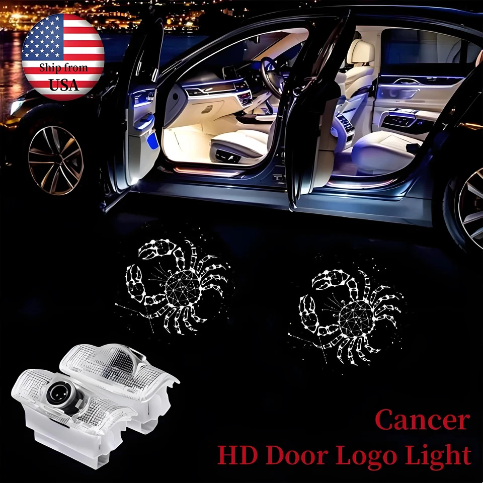 2PCS LED Car Door Lights Projector Puddle Shadow Light Fit for Toyota - Image 1 of 4