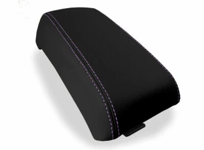 Se adapta a Subaru Baja 2003-2006 tapa de consola de fibra de carbono reposabrazos cubierta puntada púrpura Foto 1 de 4