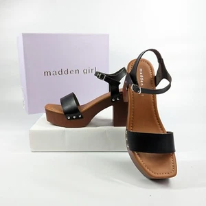 Madden Girl Dani Danii Platform Sandals Black Size 8.5 - Picture 1 of 8