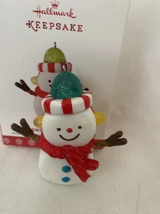Hallmark Andenken süßer Schneemann Ornament Feder - Bild 1 von 5